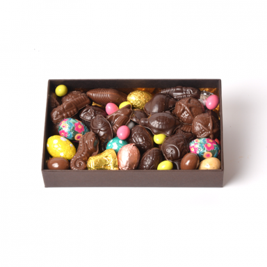Coffret Paques chocolat noir et Lait 290g TV2 ROY chocolatier V2